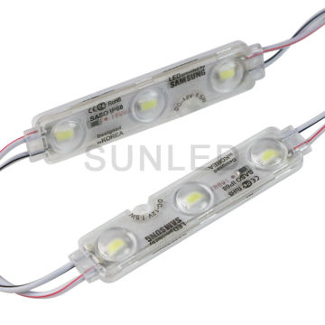 China 12V 3 Light Sign Lens 1.5W LED Module SMD Mini LED Module Injection 5730 LED Modules
