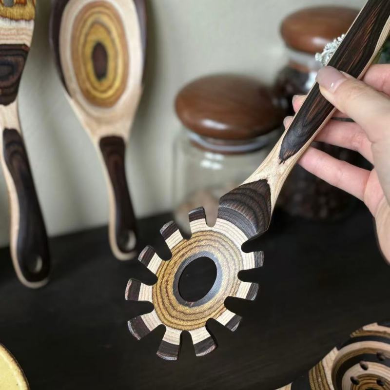 Unique Wooden Tableware with Diverse Spoon Designs