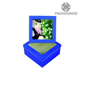 New design clear window flower packaging box