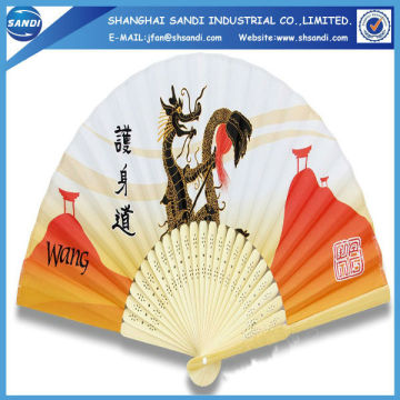 promotion wooden fan handle