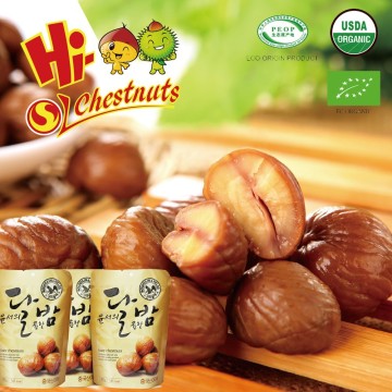 Natural Sweet Roasted Peeled Chestnuts Snacks