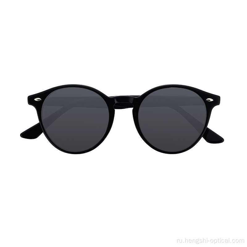 Готовые амортизированные ацетатные унисекс -мужчина Unisex Vintage Round Большие солнцезащитные очки