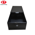 Matte Black Custom Empty Cardboard Shoe Box Gift