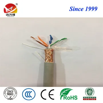Twisted Conductor and PE Insulation SFTP Cat5e Cable