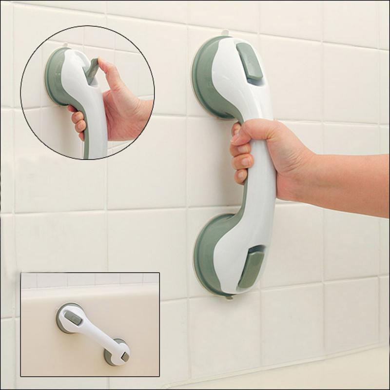 Bathroom Strong Vacuum Suction Cup Handle Anti-slip Handrail Bath Door Non-slip Vacuum Handle Bathroom Toilet Railing Handrail