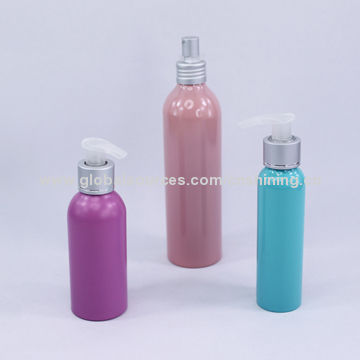 Empty lotion bottles