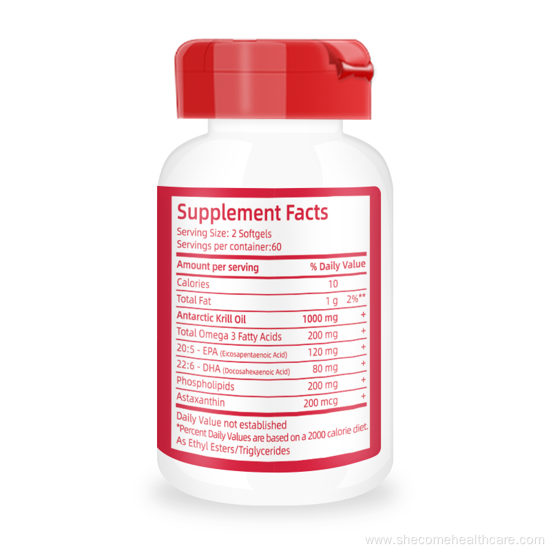 Omega Krill Oil Reduce Arthritis organic Omega3 softgels