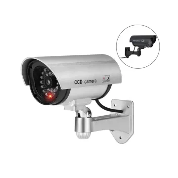Outdoor Security Camera with Red Light LED Anti-Counterfeit Warning System