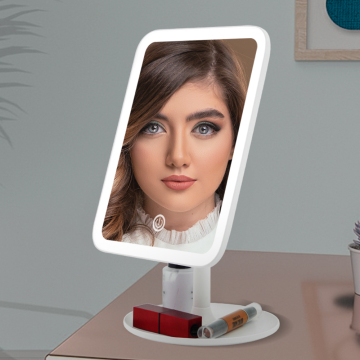 Desktop Mirror Makeup With Lights Led Vanity Mirror