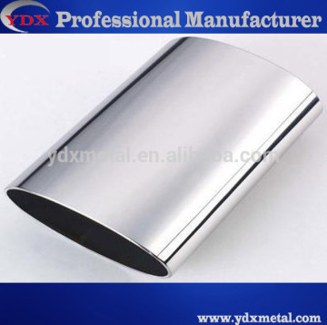 high quality flat stainless steel oval tube