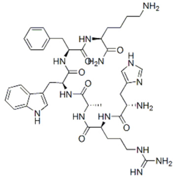 L-Lysinamide, L-histidyl-D-arginyl-L-alanyl-L-tryptophyl-D-phénylalanyl- CAS 123689-72-5