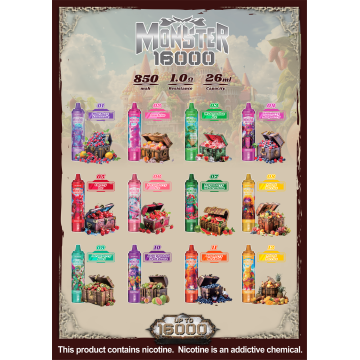 Wholesale Vapme Monster 16000 Puffs Disposable Vape Price