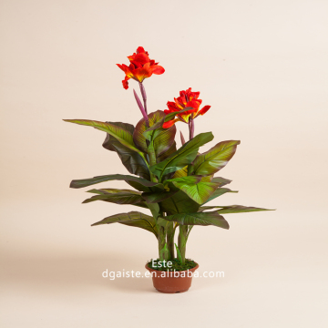 decorative artificial flower plants red beauty for decoration