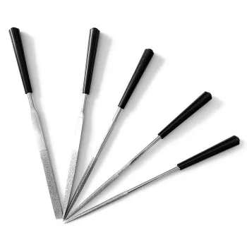 5 Pcs Electroplated Diamond Needle File Set
