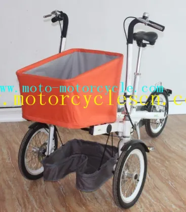 Yellow Child And Mother Stroller Bike Mobile For Shopping