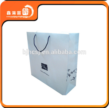 cheap custom printed white paper bags beijing