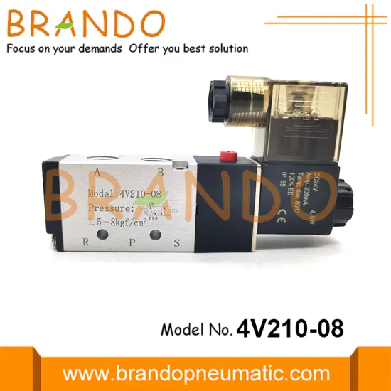 4V210-08 Airtac Type Pneumatic Solenoid Valve 5/2 Way