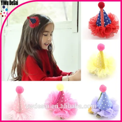 baby hair accessories Stereoscopic pearl crown hair clips kids hair clips