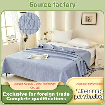 Durable Non Fading Blue Tencel Blanket