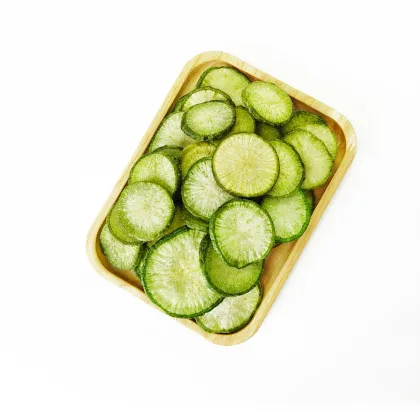 China Wholesale Discounted Green Radish Slices and Dried Vegetables: Halal Certified and Vacuum Fried