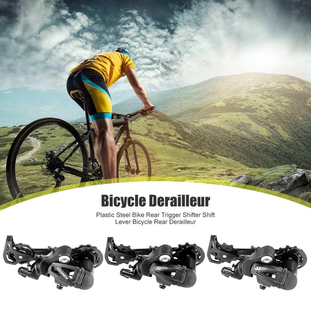 Dérailleur Arrière Vélo 7/8/9/10/11 Vitesses - Compatible VTT Et Route, Montage Direct, Acier Et Nylon - 9