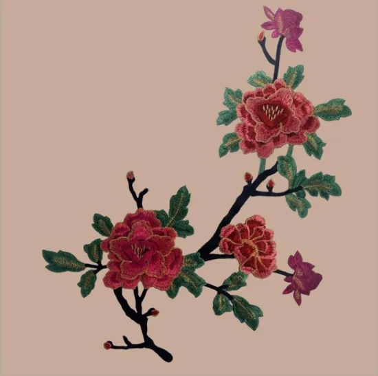 Peacock Design Applique Lace and Appliques for Curtains