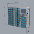 Gabinete de arquivo inteligente de Locker Smart de parede no atacado