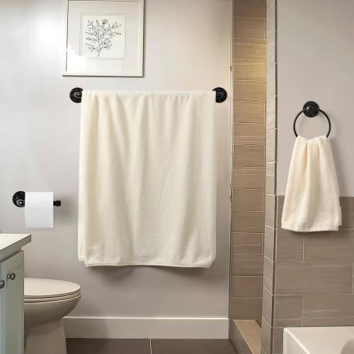 13-Piece Industrial Towel Rack for Bathroom Accessories