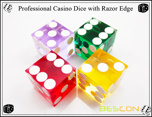 Professional Casino Dice with Razor Edge