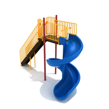 Starsky Open Spiral Plastic LLDPE S Shape Slide for Kids