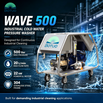 Pencuci Tekanan Air Sejuk Industri 500 Bar