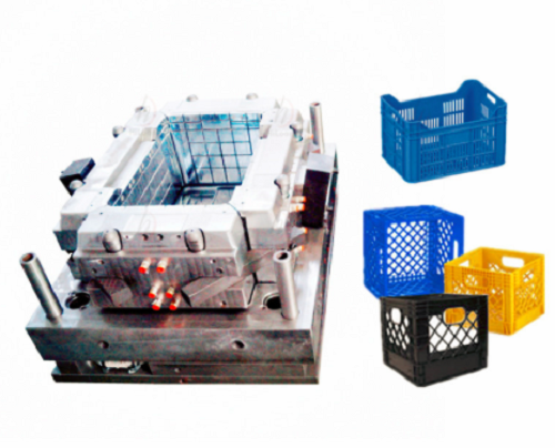 Plastic injection vegetable crate mould