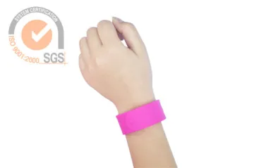 Promo Silicone Wrist Band In Hot Pink 