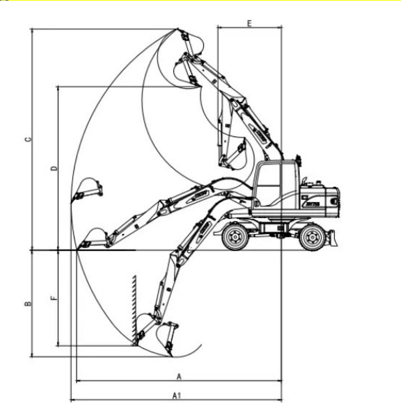 6 ton wheel excavator