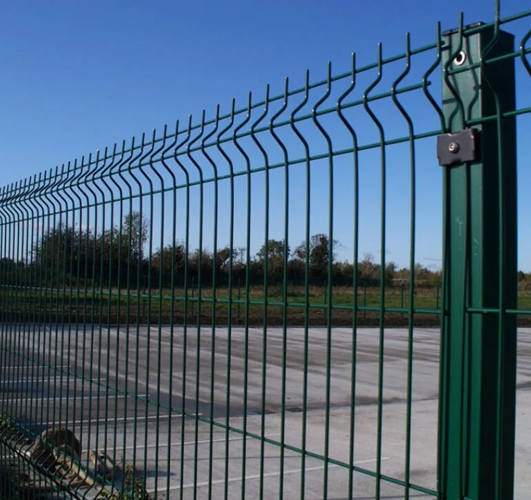 Boundary Wall 3D Folded PVC Coated Welded Wire Mesh Fence