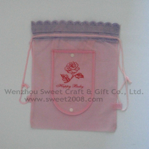 Foldable Non Woven Drawstring Bag with Customer Logo