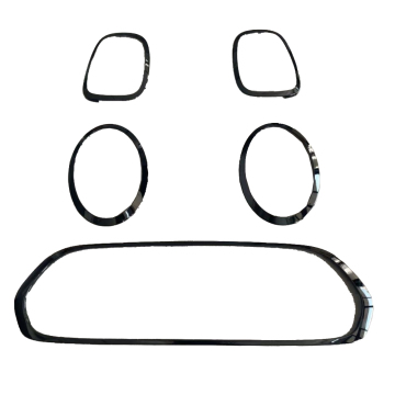 Glossy Black Front Grille and Lamp Covers for BMW F55 F56 F57