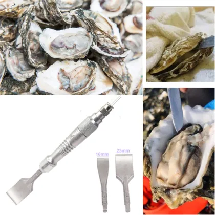 Air Oyster Knife: Pneumatic Stainless Steel Shucker for Scallop and Shellfish