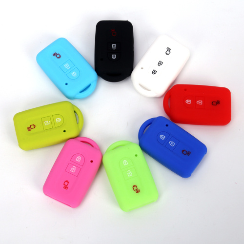 Flexible soft silicone car key cover for Nissan
