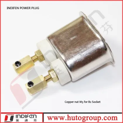INDIFEN B2 3 pin socket electrical socket power socket ceramic electrical socket