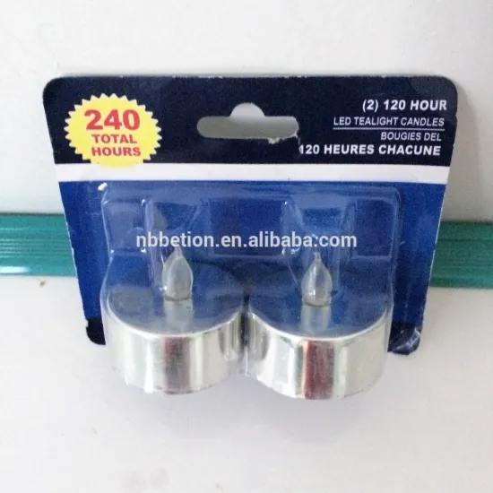 sliver plated led tealight candles set of 2 led tealight led mini candle light flicking wick candle light