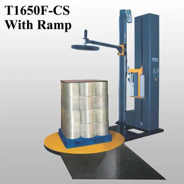 T1650F-CS Pallet Wrapping Machine with motorized top-platen