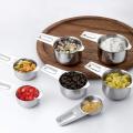 stainless steel kitchen teaspoon  measuring cup set