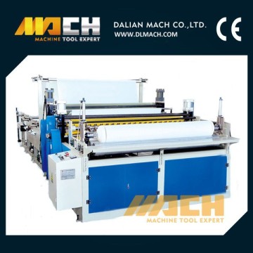 Good Performance Sanitary Paper Slitting Rewinding And Embossing Machine