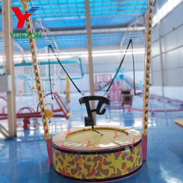 Factory Price Sale Children Amusement Rides Equipment Mobile Single Person Bungee Trampoline For Kids