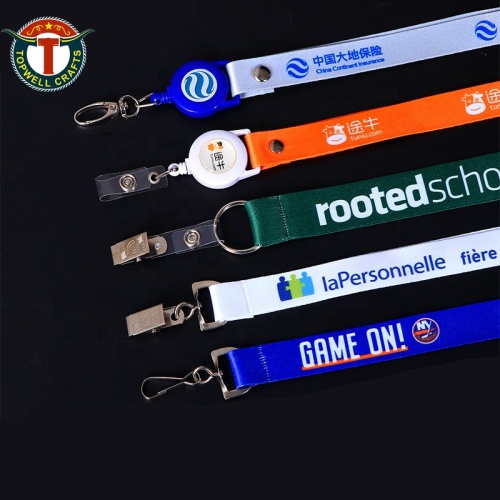 Lanyard de poliéster de medalla Cinta de satén elástica impresa personalizada