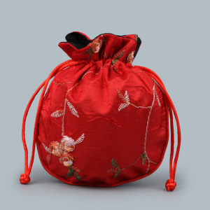 Bolsa de seda extravagante da roupa interior com logotipo Embroideried