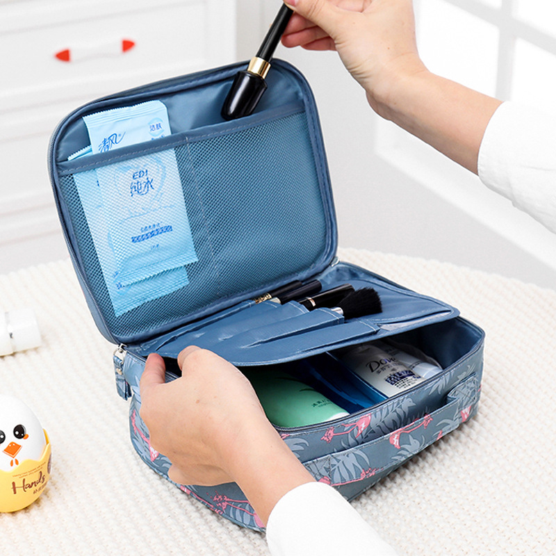 Travel Wash Cosmetic Bag Folding Hanging Toiletry Case Wash Organizer Storage Pouch Hanging Bag Luggage Travel Accessories