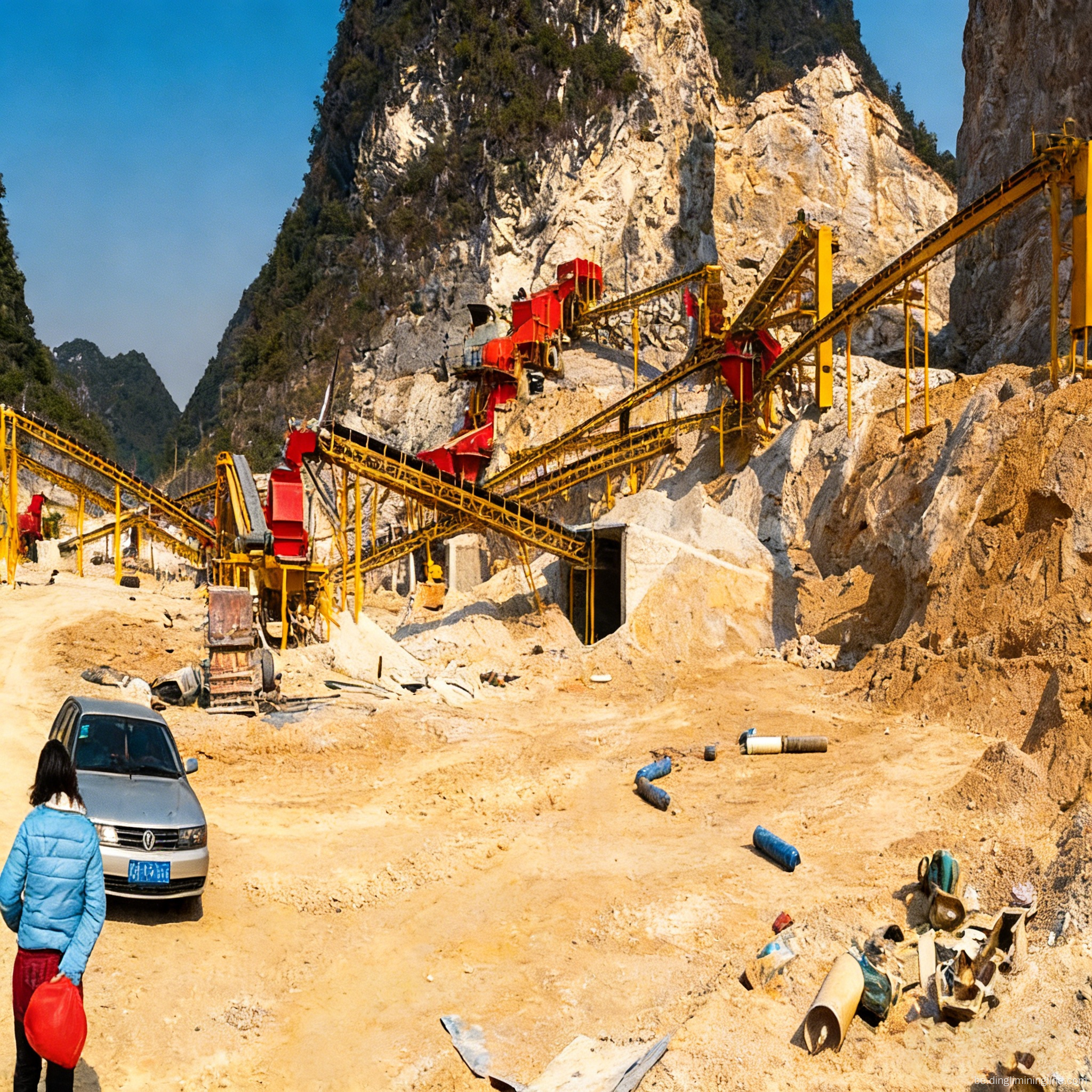 Лінія па вытворчасці будаўнічых агрэгатаў магутнасцю 800-1000 TPH