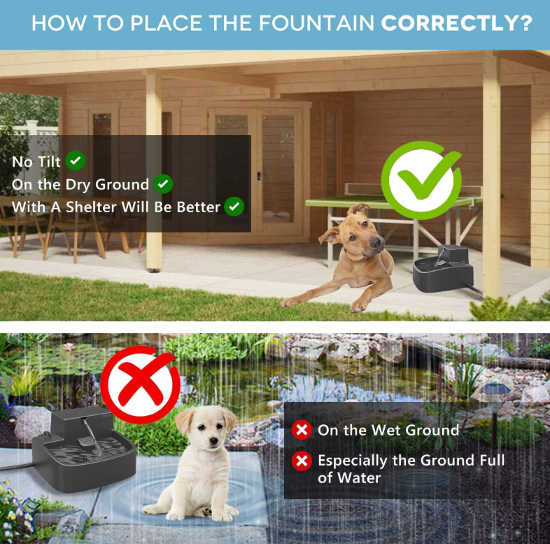 Upgraded Pet Water Fountain